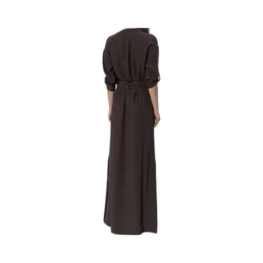 Striped Whitney Fluid Long Shirt Dress