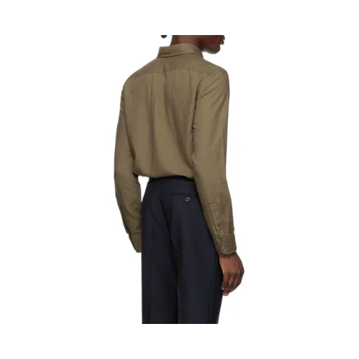 Single-Breasted Long-Sleeved Shirt