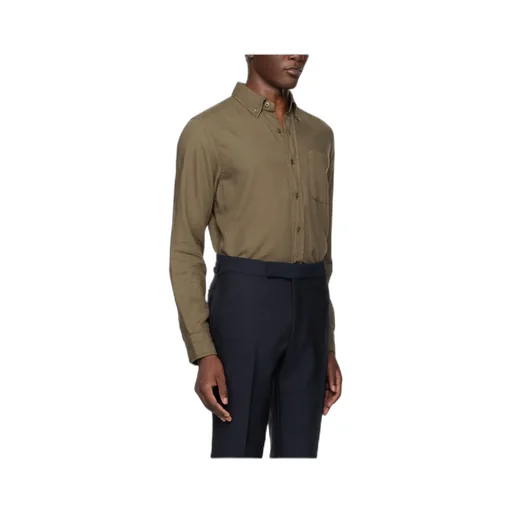 Single-Breasted Long-Sleeved Shirt