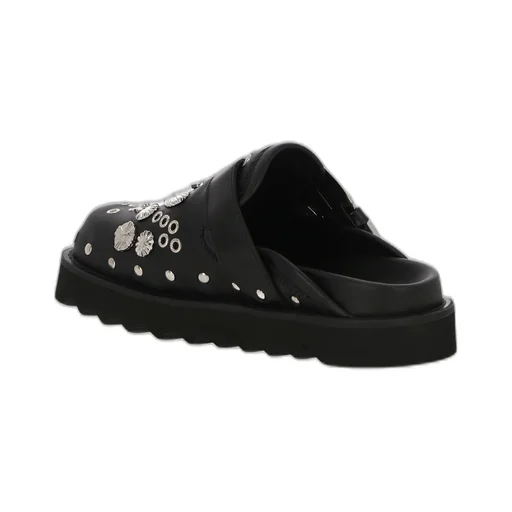 Studded Leather Mules