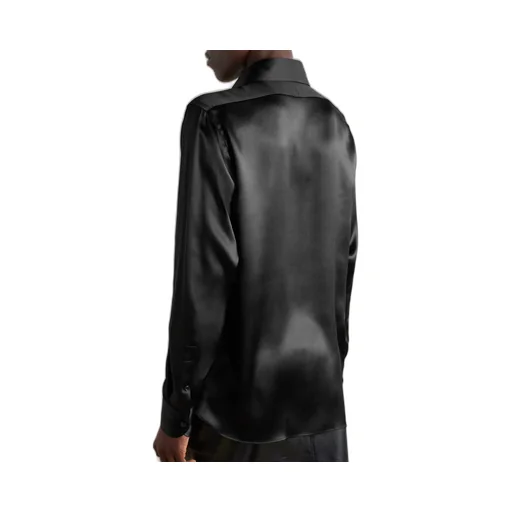Fluid Charmeuse Satin Shirt