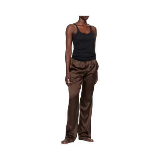 Stretch Satin Pj Pants
