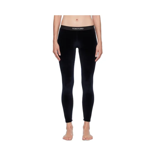 Stretch Lustrous Velour Signature Leggings