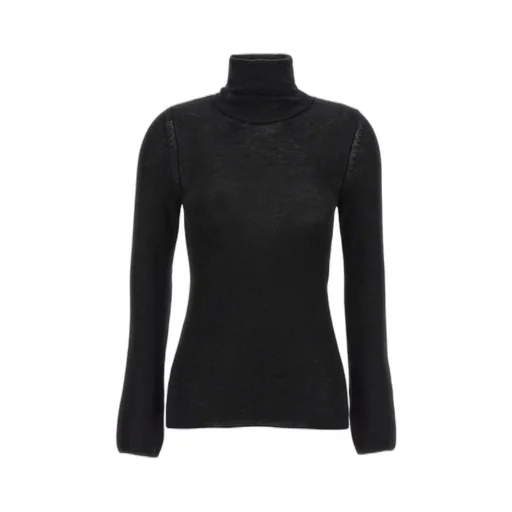 Compact Fine Knit Turtleneck Top