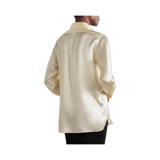 Pintuck-Detailed Long-Sleeved Shirt