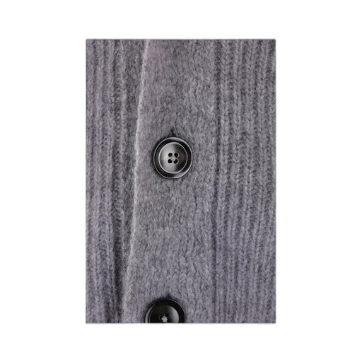 Long-Sleeved Ribbed-Knit Cardigan