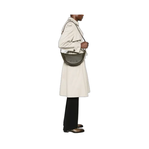 Crescent Leather Shoulder Bag