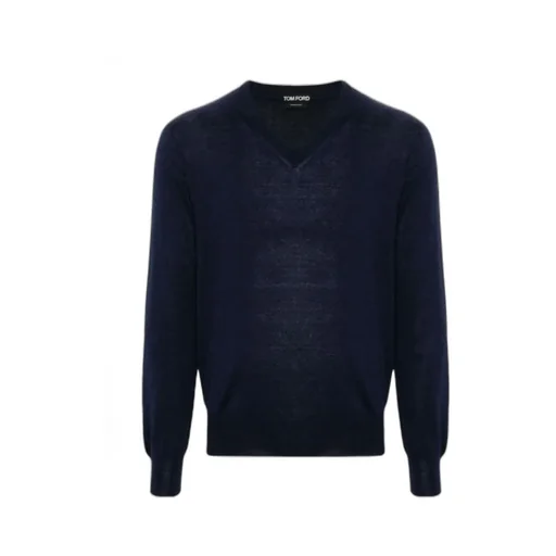 V-Neck Fine-Knit Jumper