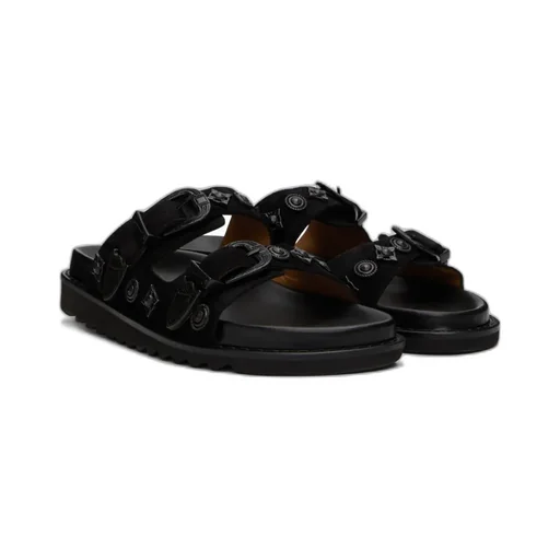 Double Buckle Cold Drag Sandals