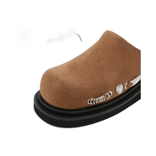 Studded Slip-On Sandals