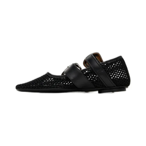 Crochet Mesh Ballet Flats