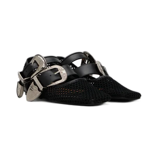 Crochet Mesh Ballet Flats