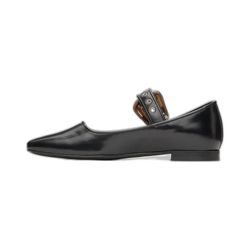 Mary Jane Buttoned Ballet Flats