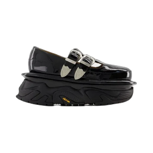 Buckled Platform Loafers