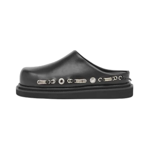 Studded Slip-On Sandals