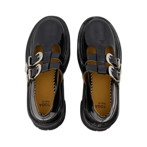 Buckled Platform Loafers
