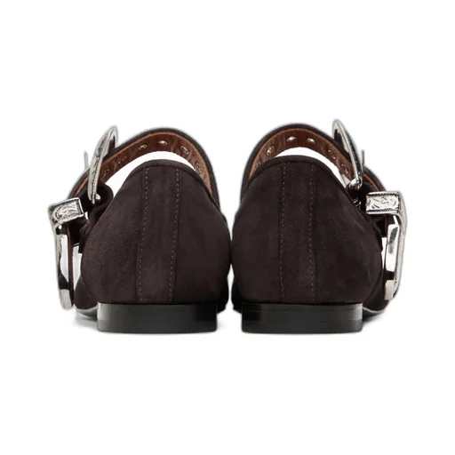 Mary Jane Buttoned Ballet Flats