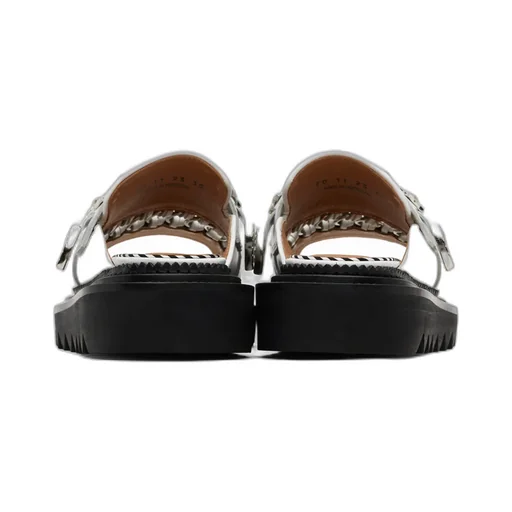 Chain Open-Toed Slippers