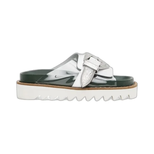 Open-Toed Contrasting Slippers
