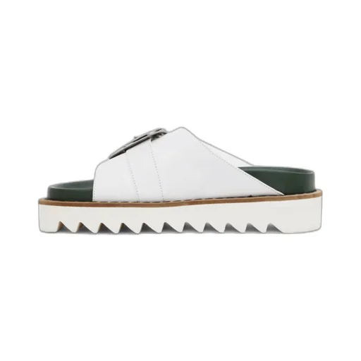 Open-Toed Contrasting Slippers