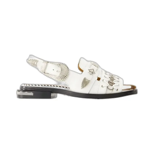 Buckled Slingback Sandals