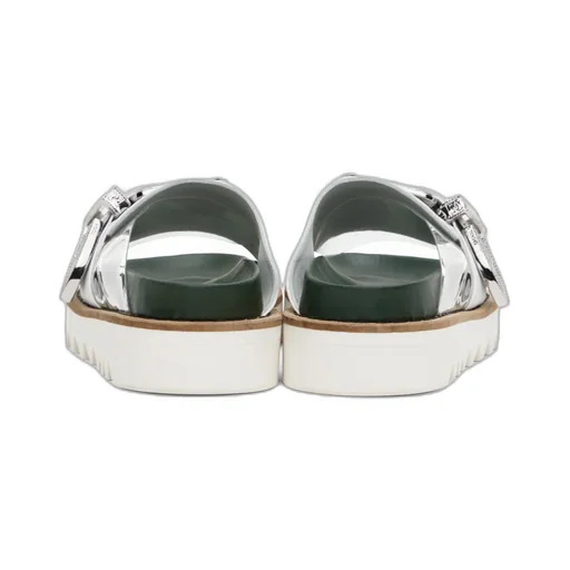 Open-Toed Contrasting Slippers