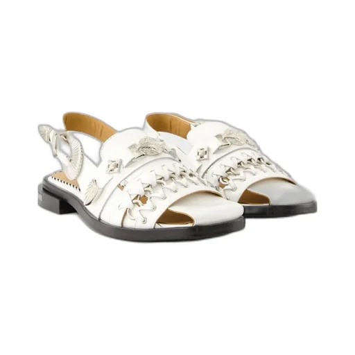 Buckled Slingback Sandals