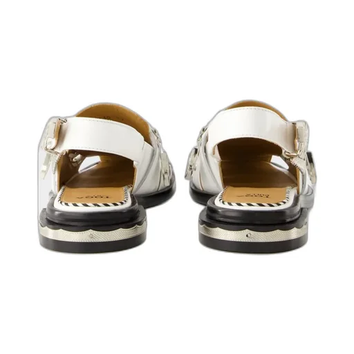 Buckled Slingback Sandals