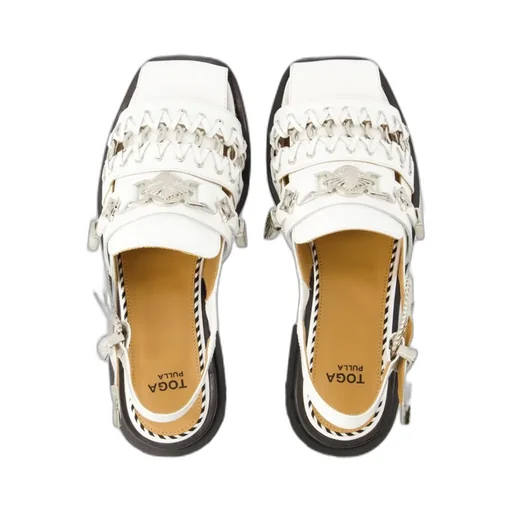 Buckled Slingback Sandals