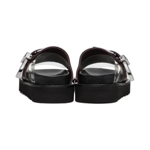 Round Head Sandals With Buckles