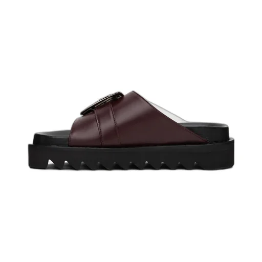 Round Head Sandals With Buckles