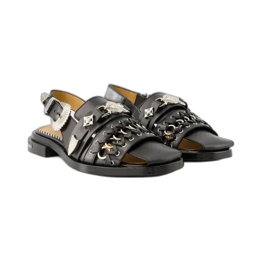 Buckled Slingback Sandals