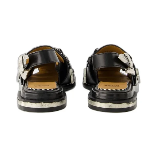 Buckled Slingback Sandals