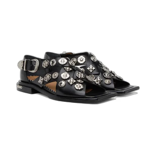 Square Toe Flat Sandals
