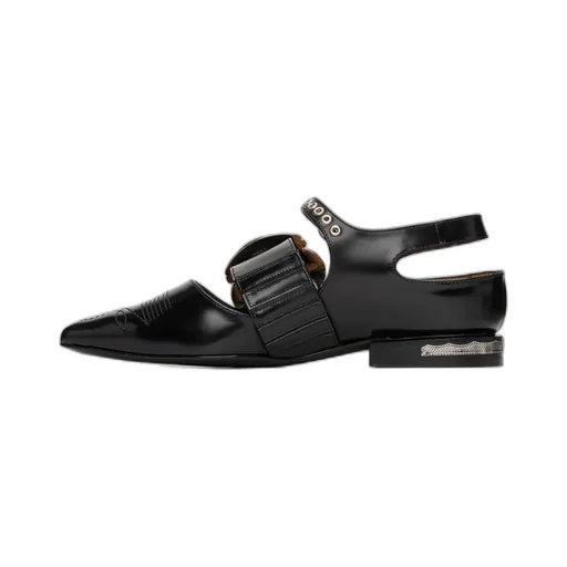 Pin Buckle Ankle Loafers
