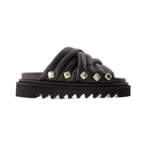 Studded Puffer Sandals