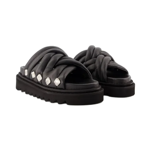 Studded Puffer Sandals