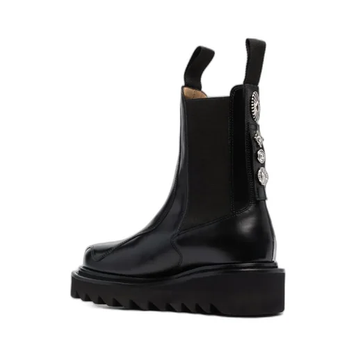 Ridged Sole Ankle Boots