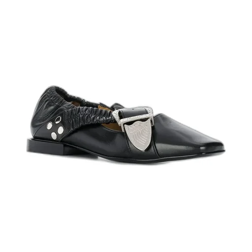 Buckle-Fastening Ballerina Shoes