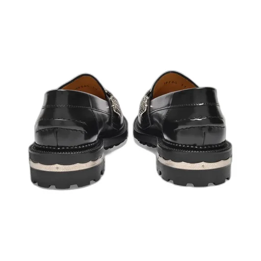 Chain Appliqué Chunky-Sole Loafers