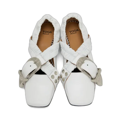 Needle Buckle Opening And Closing Ballet Shoes