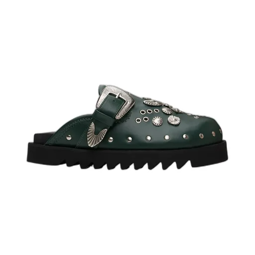 Round Toe Flat Mules