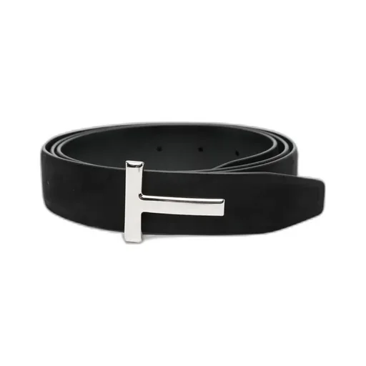 T-Buckle Suede Belt