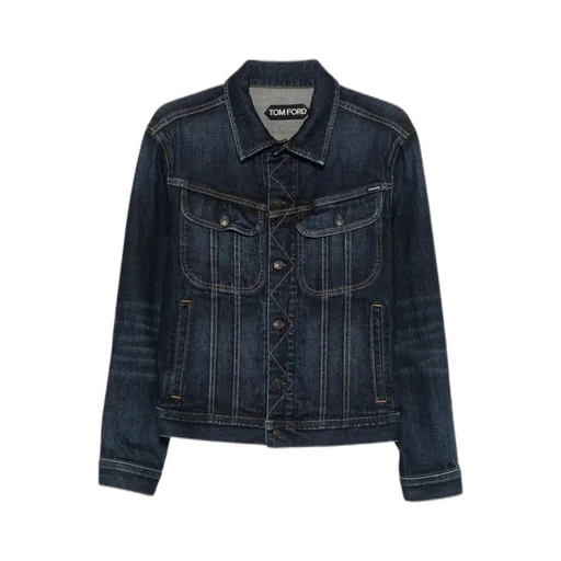 Classic-Collar Denim Jacket