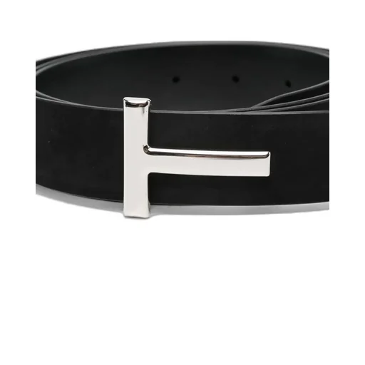 T-Buckle Suede Belt