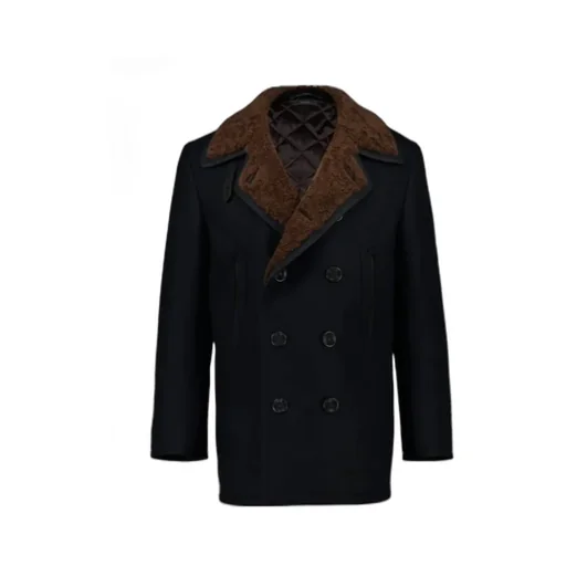 Double Breasted Long Sleeved Coat