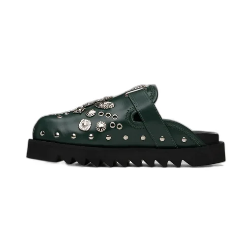 Round Toe Flat Mules