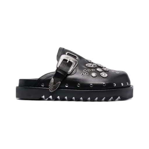 Silver Embellished Clogs