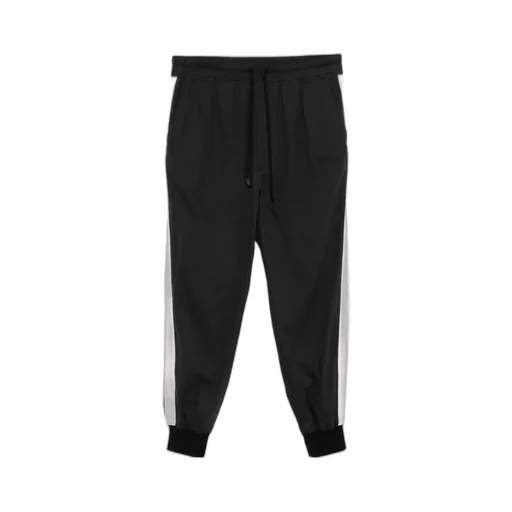 Elastic Drawstring Waist Trousers