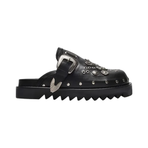 Silver Embellished Clogs
